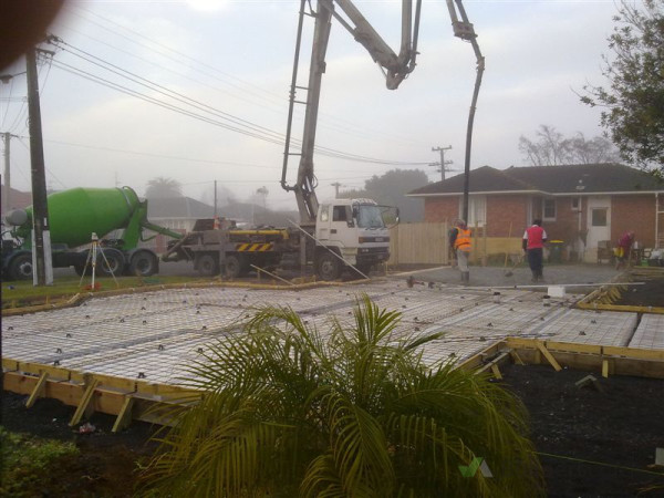 Completely assemble Pod floor ready for Concrete.