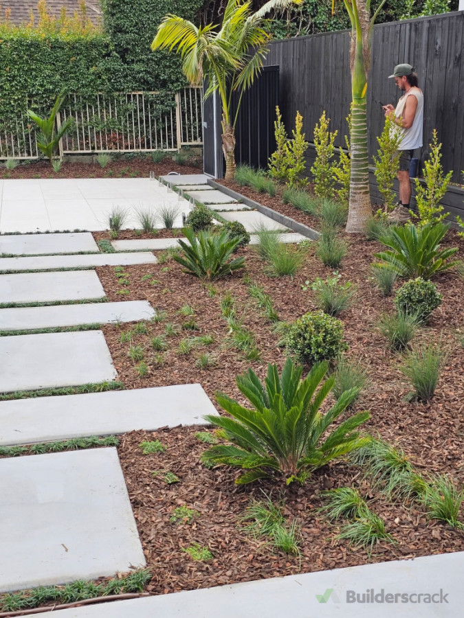 Soft Scape and concrete pathway