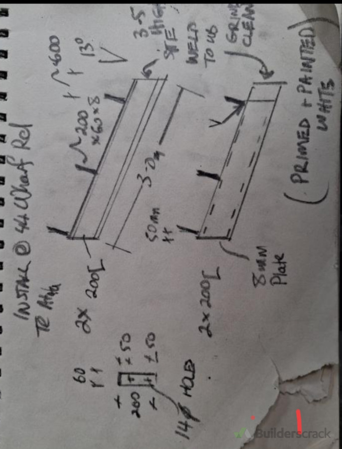 Canopy steel drawing
