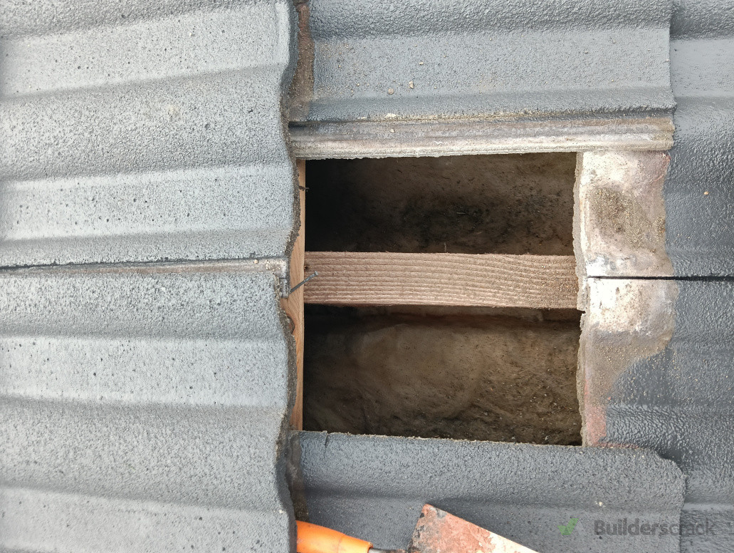 Replacement of broken tiles