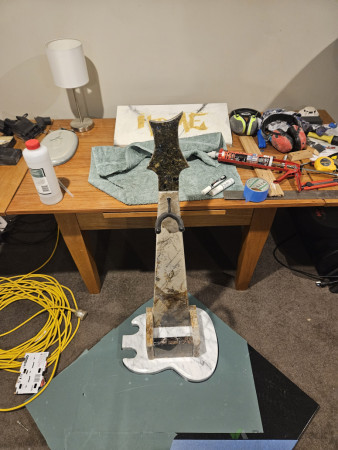 Guitar stand ,shaped and made