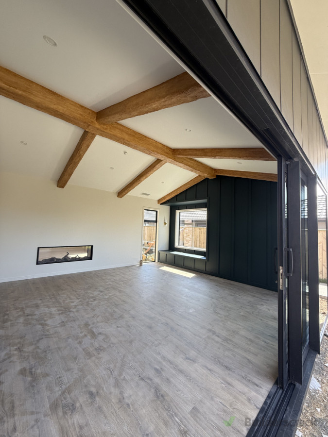 Finished beams done by amazing painters