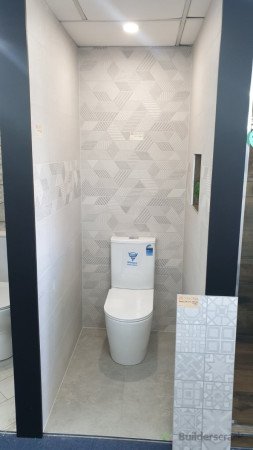 Water Closet with tile finish.