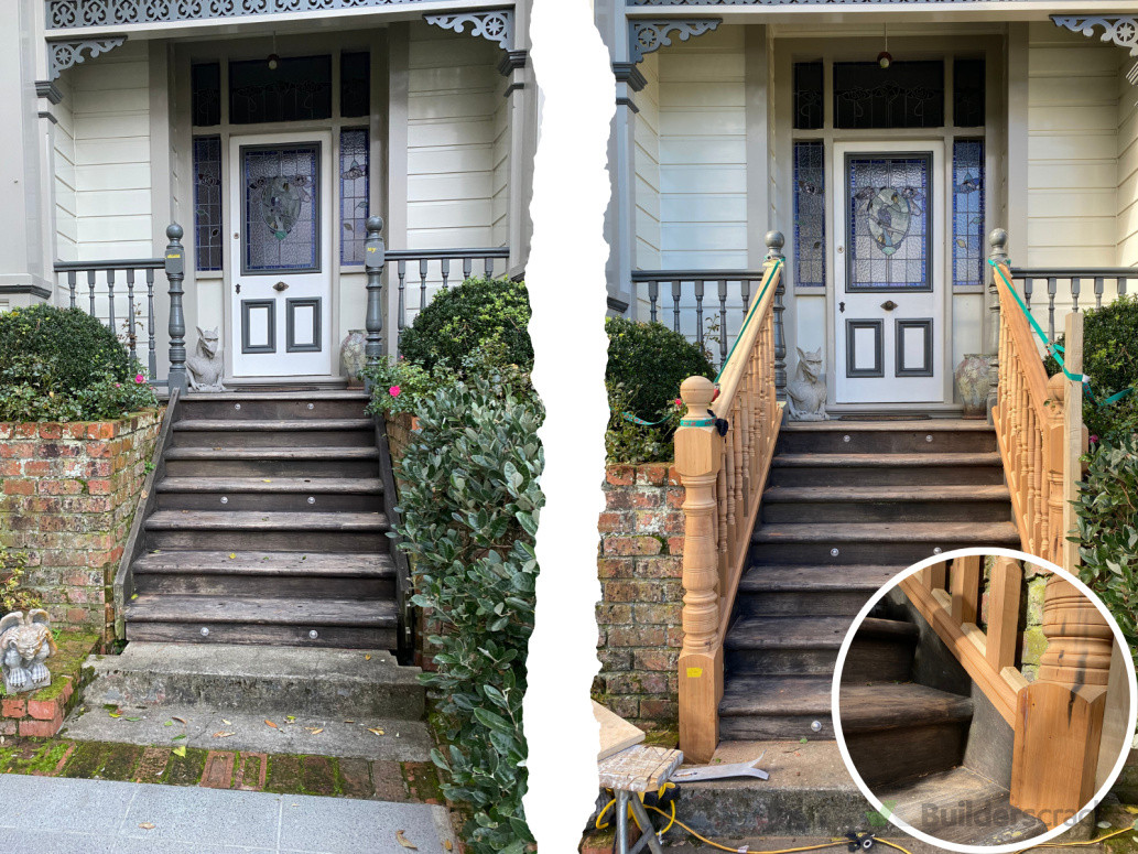 Colonial villa balustrade restoration