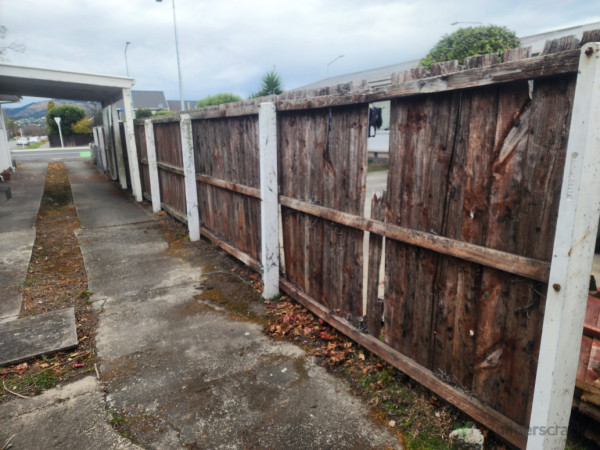 Old fence to be removed