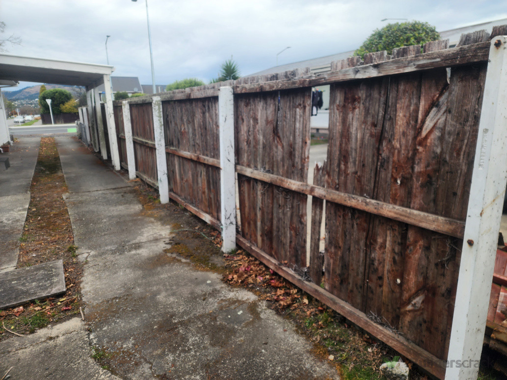 Old fence to be removed