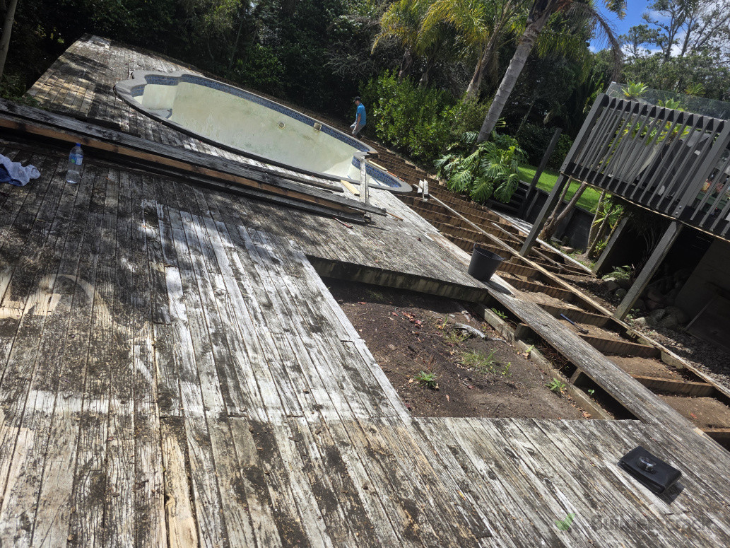 Lifting old tired deck