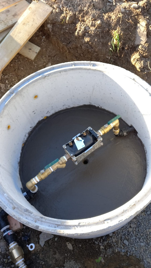 Installed RPZ backflow preventer
