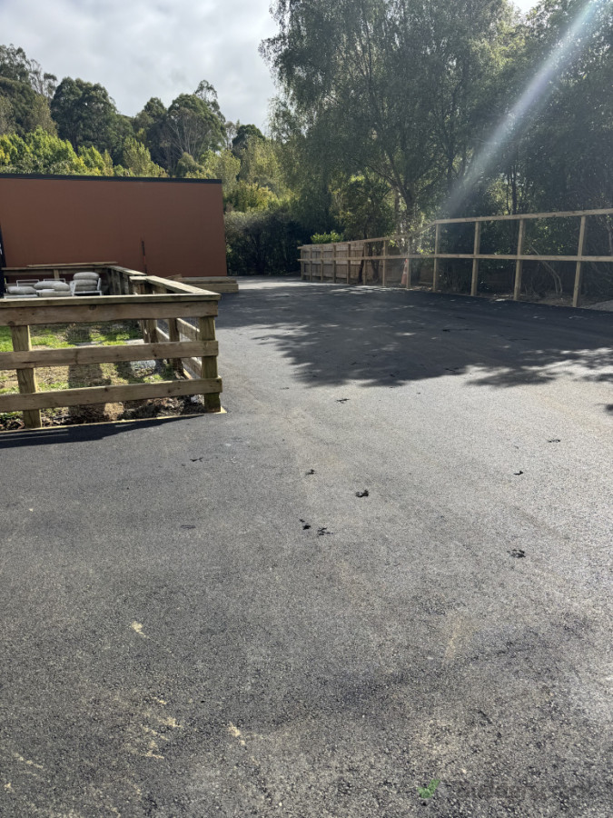Prepare and Asphalted driveway
