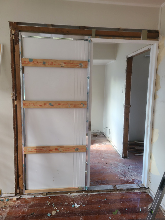 instal cavety slide door
