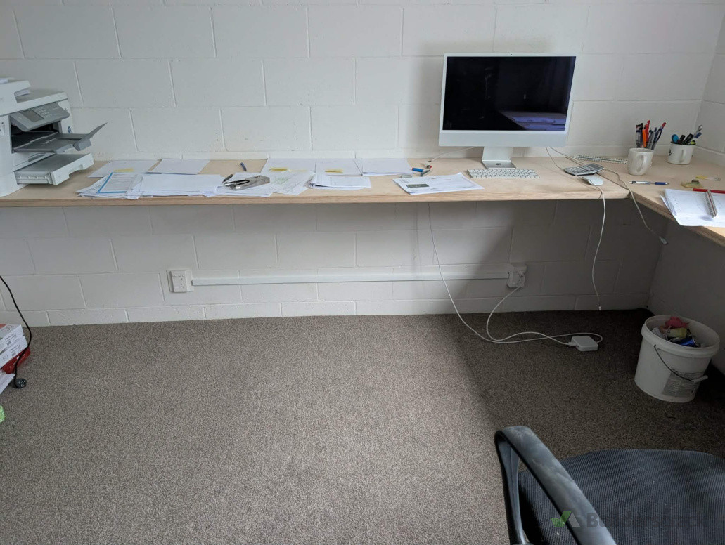 New power point installation in brick wall