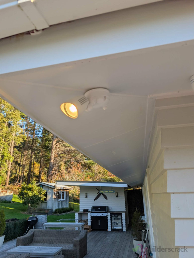 Outdoor security light installation