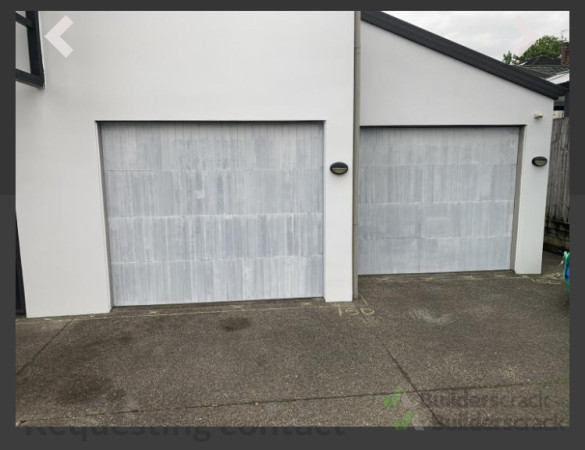 Driveway finished above cladding ❌