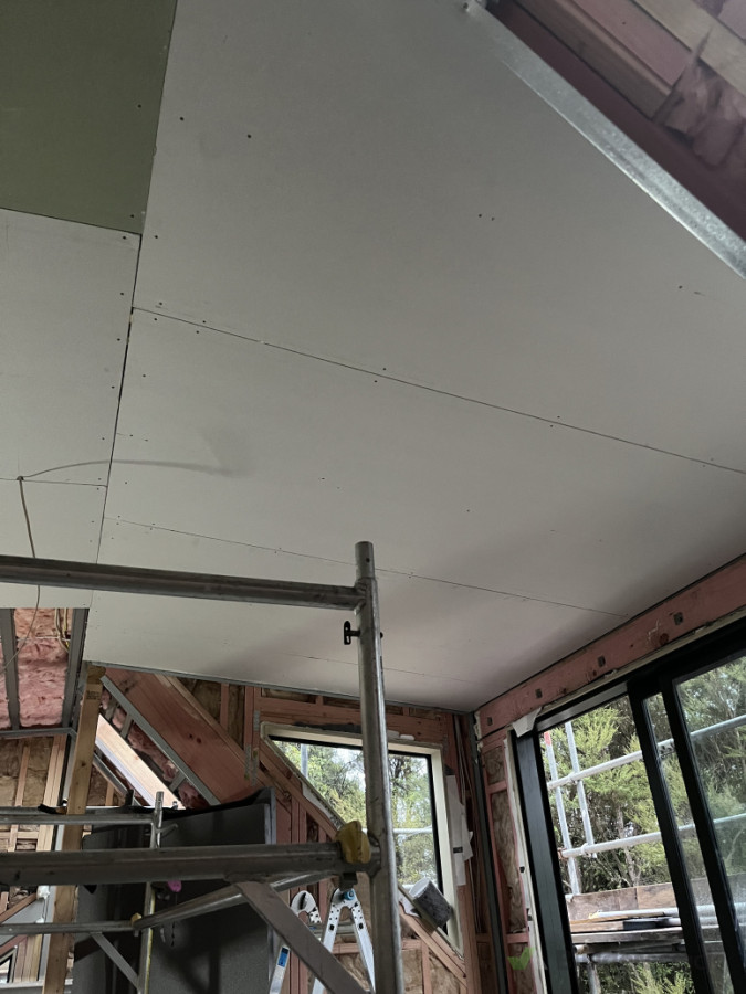 Ceiling lining install