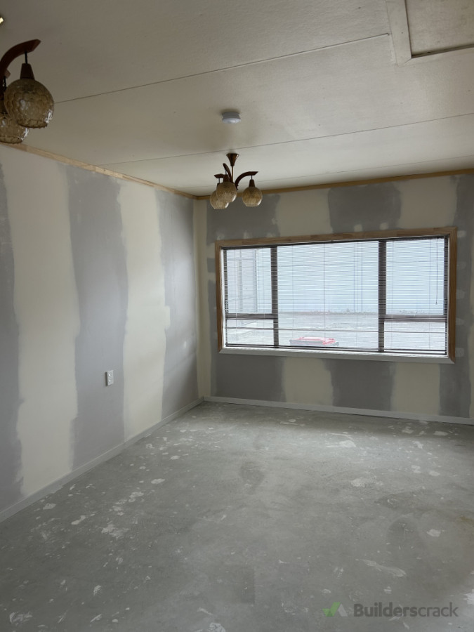 Interior linings on Garage conversion.
