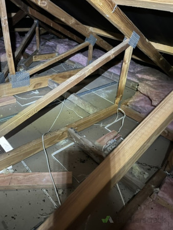 Insulation removed
