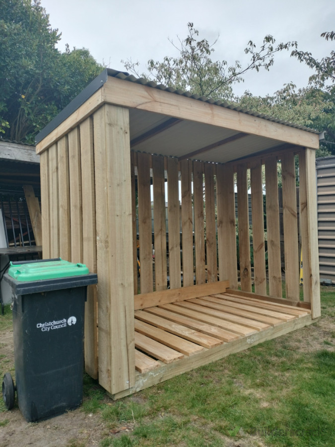 Woodsheds - built to any size, all treated timber and metal roof