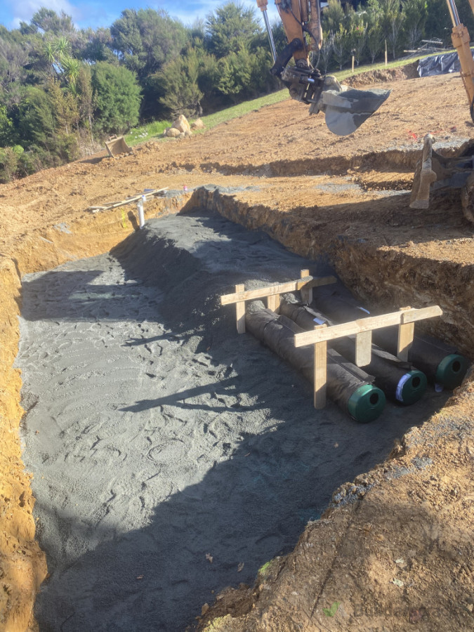 AES disposal field Installation