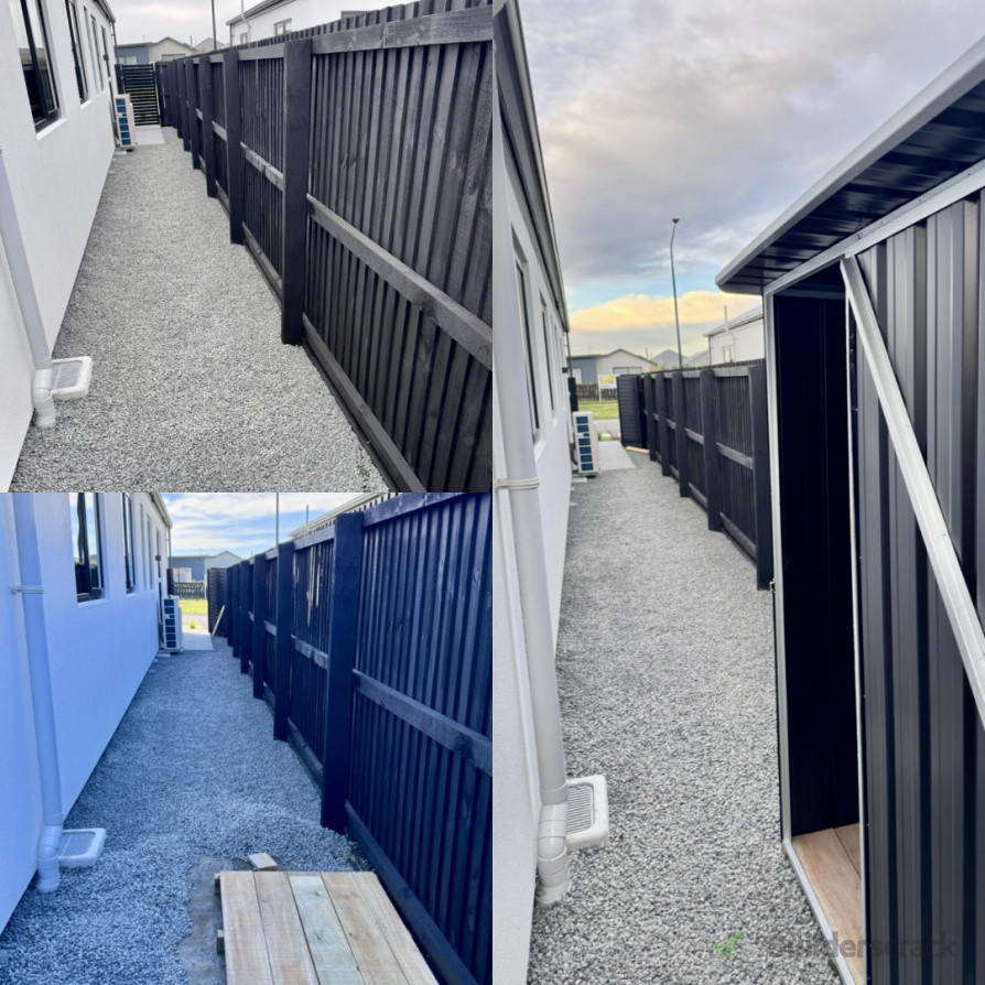 Garden shed installation