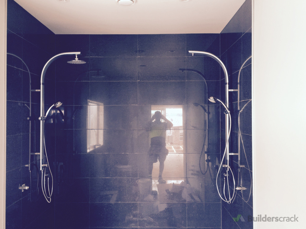 another double shower set up