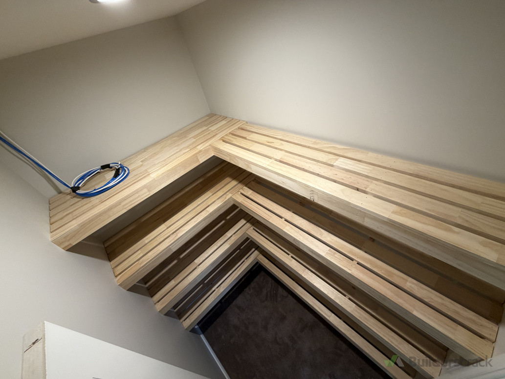 New floating shelves