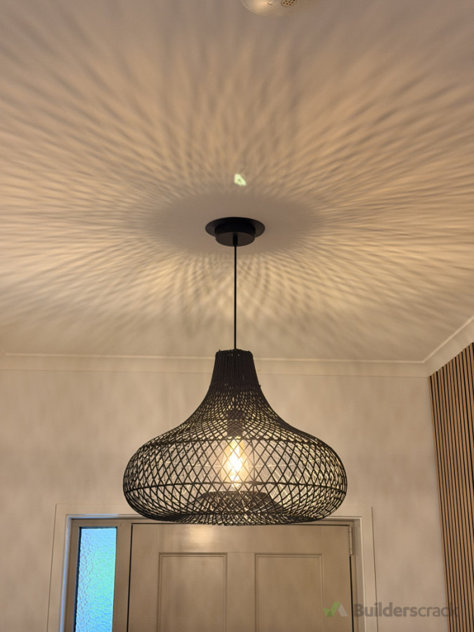 pendant lighting installation