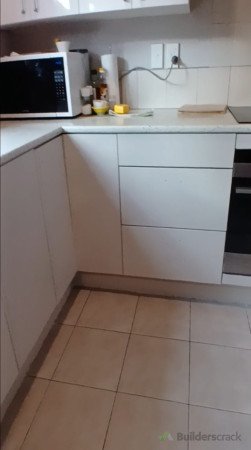 PAINT DONE, DOORS AND DRAWERS ATTACHED.