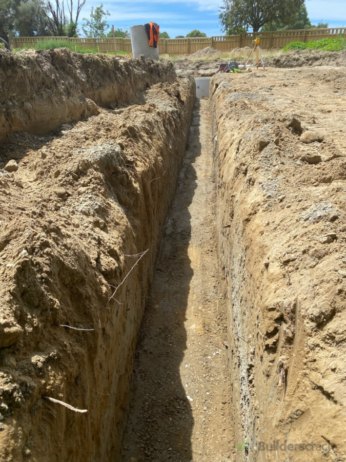 Trenching pipework
