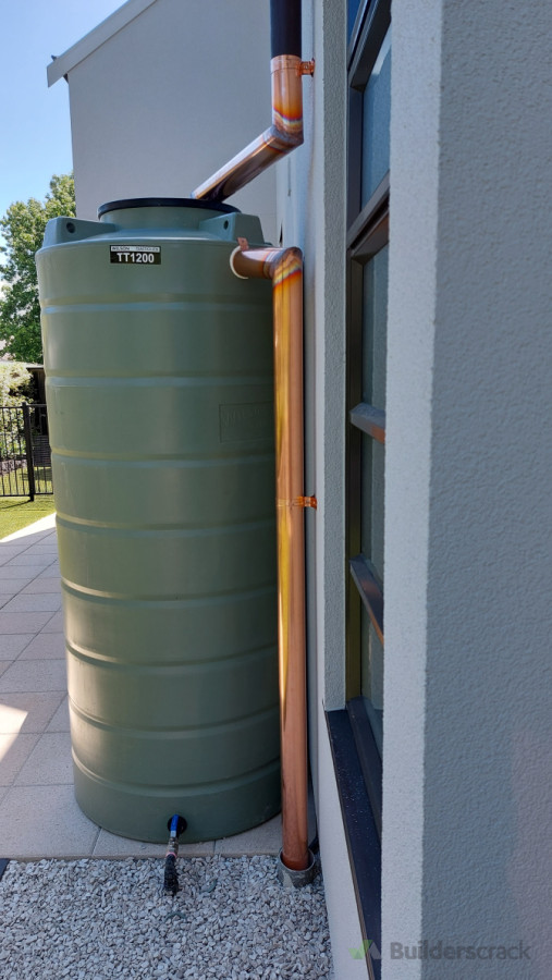 Water tank connection (copper)