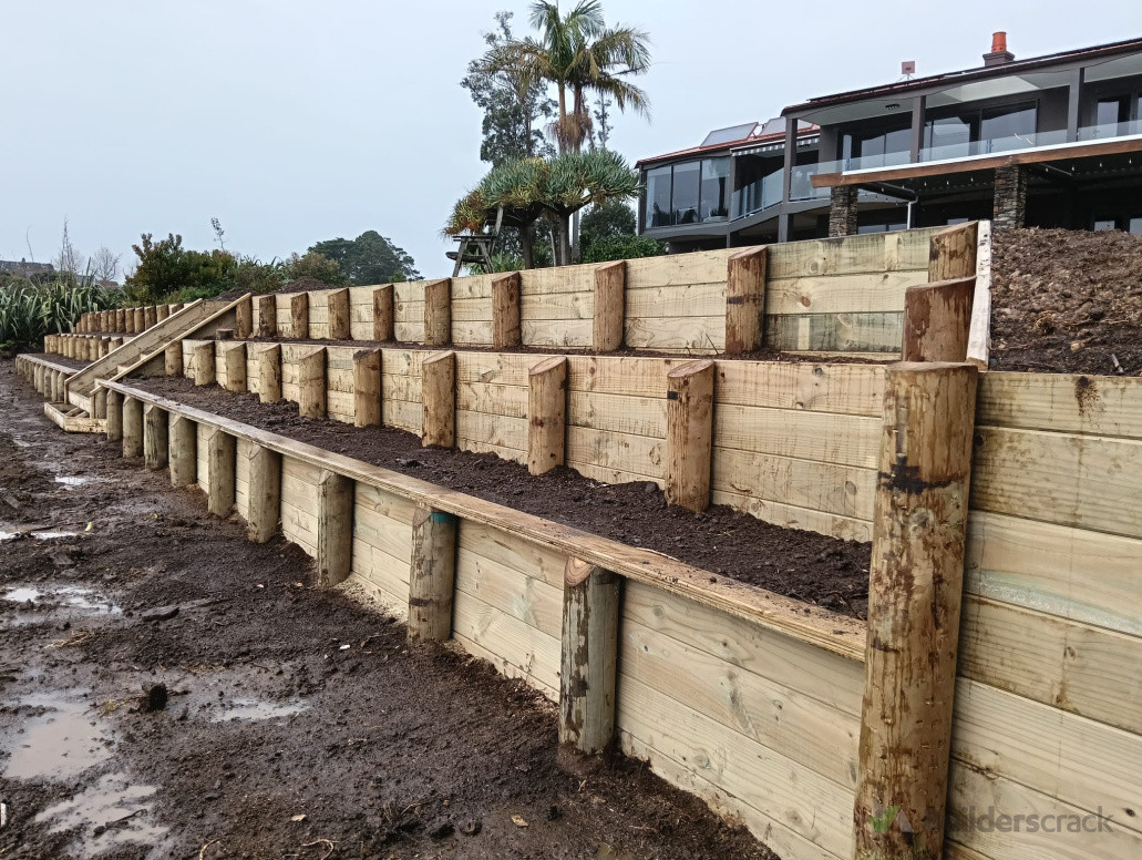 Tiered Retaining Wall