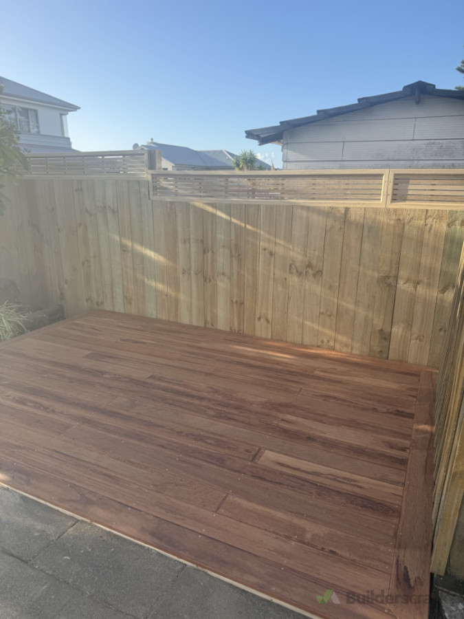 kwila deck and privacy fence