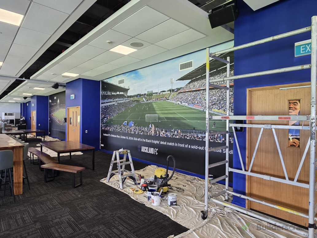 Auckland FC clubrooms Repaint Mt Smart