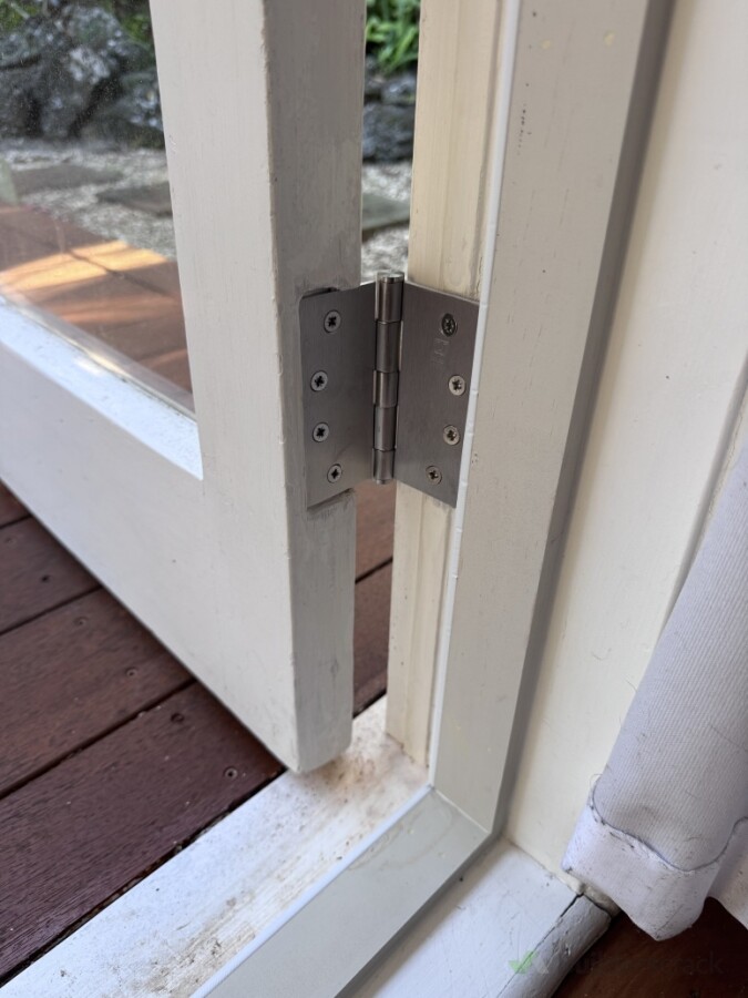 New hinges and draught proofing