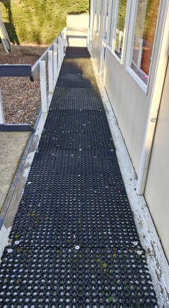 Before rubber mats