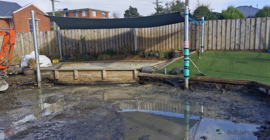 Dugout, ready for new decking