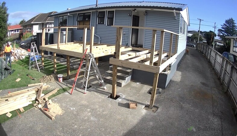 Internal steps to save space for car parks