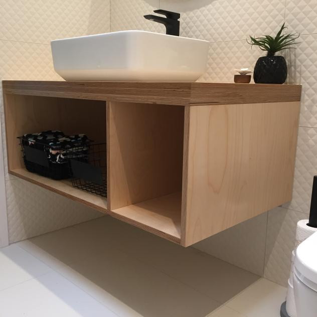 Bespoke vanity & powder room renovation