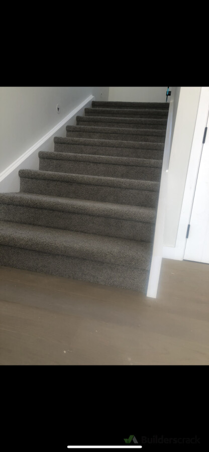 Bullnose carpeted stairs