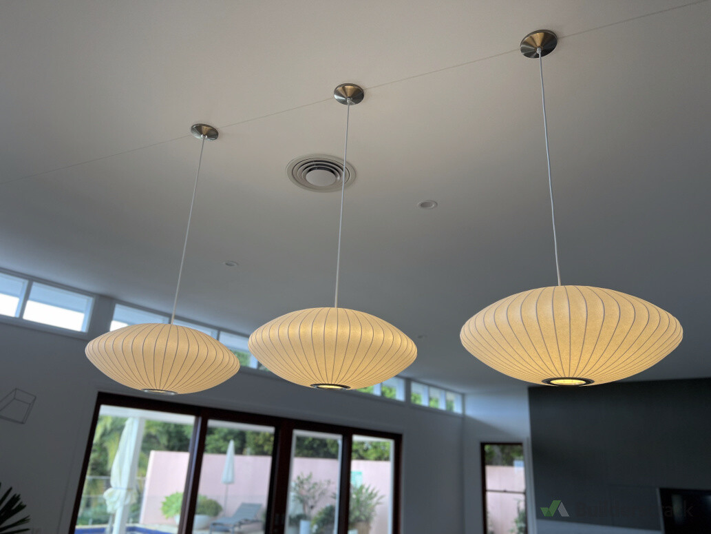 3 X PENDANT LIGHTS