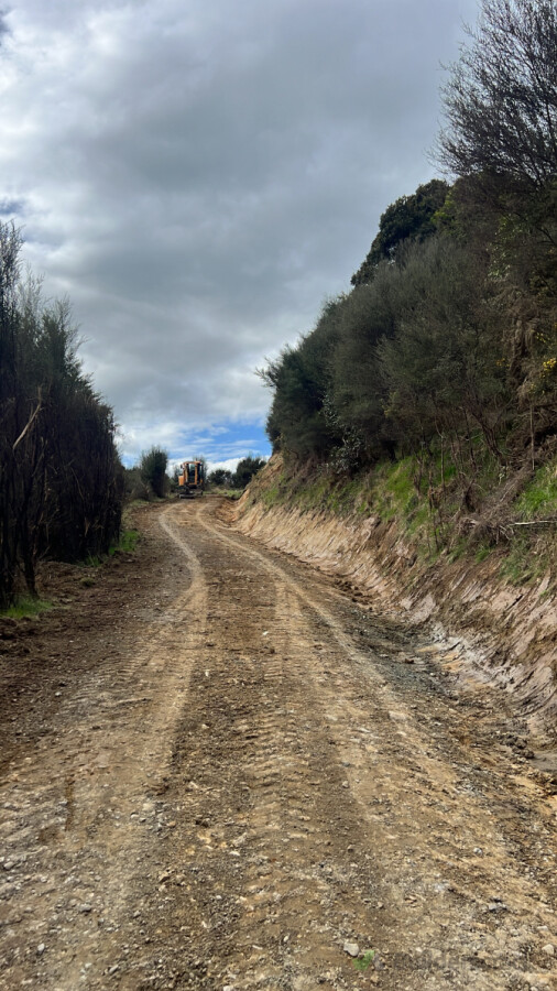 Rural access track excavation and formation for safe, all-weather vehicle access.