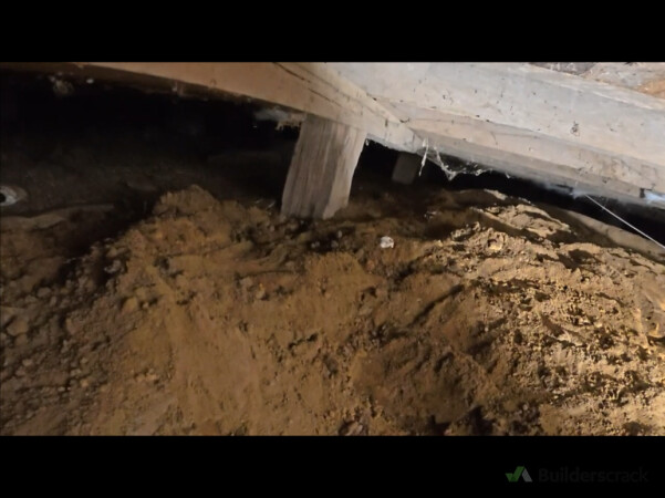 BEFORE - Dirt about to touch the Base of House, This is NOT GOOD!!