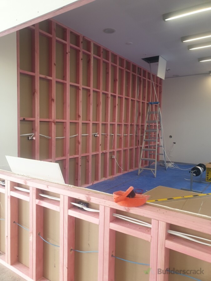 make a partition wall for the library
