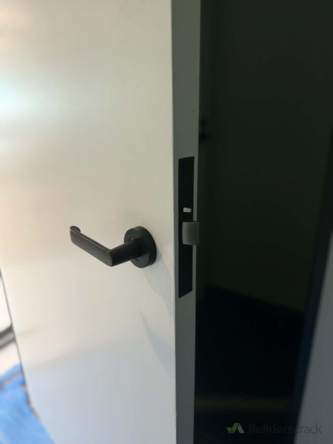 Complete door hardware installation