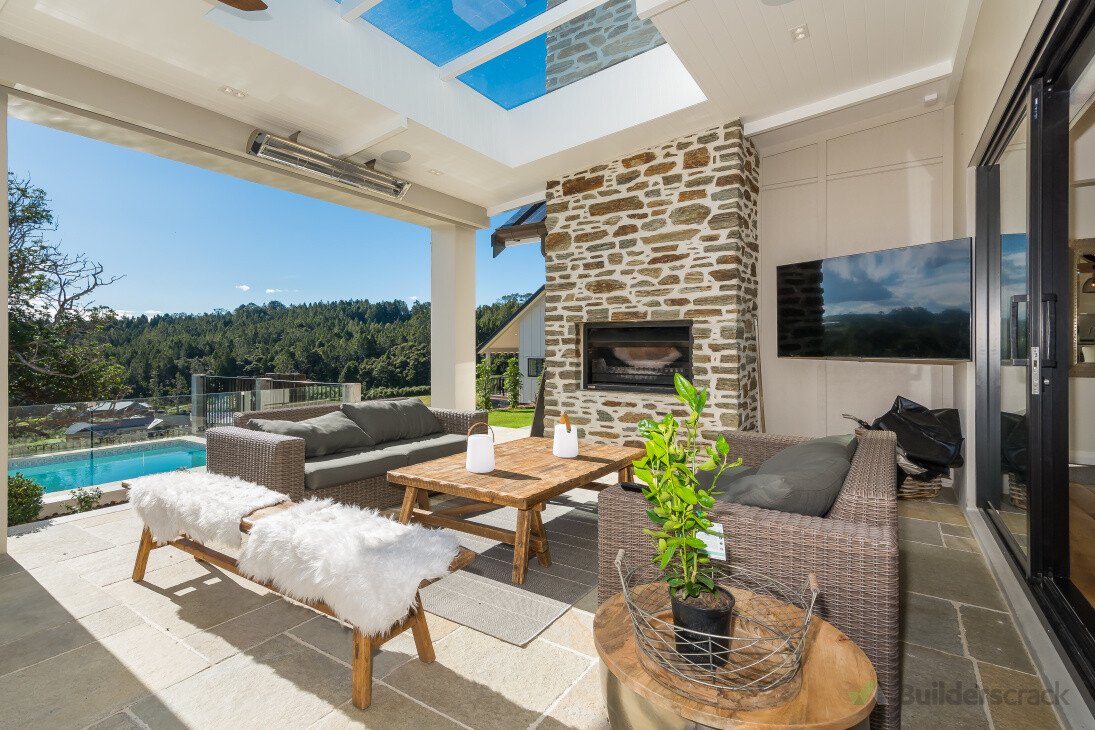 Coatesville outdoor area complete with heating, entertainment and lighting