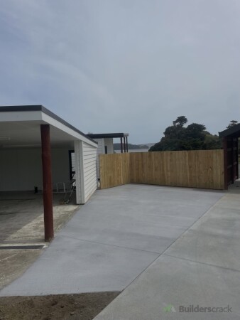 replaced old & cracked concrete