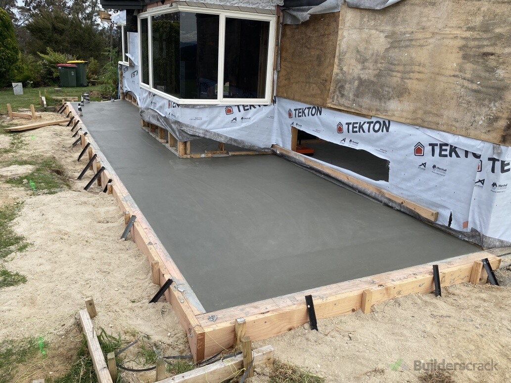 Concrete patio