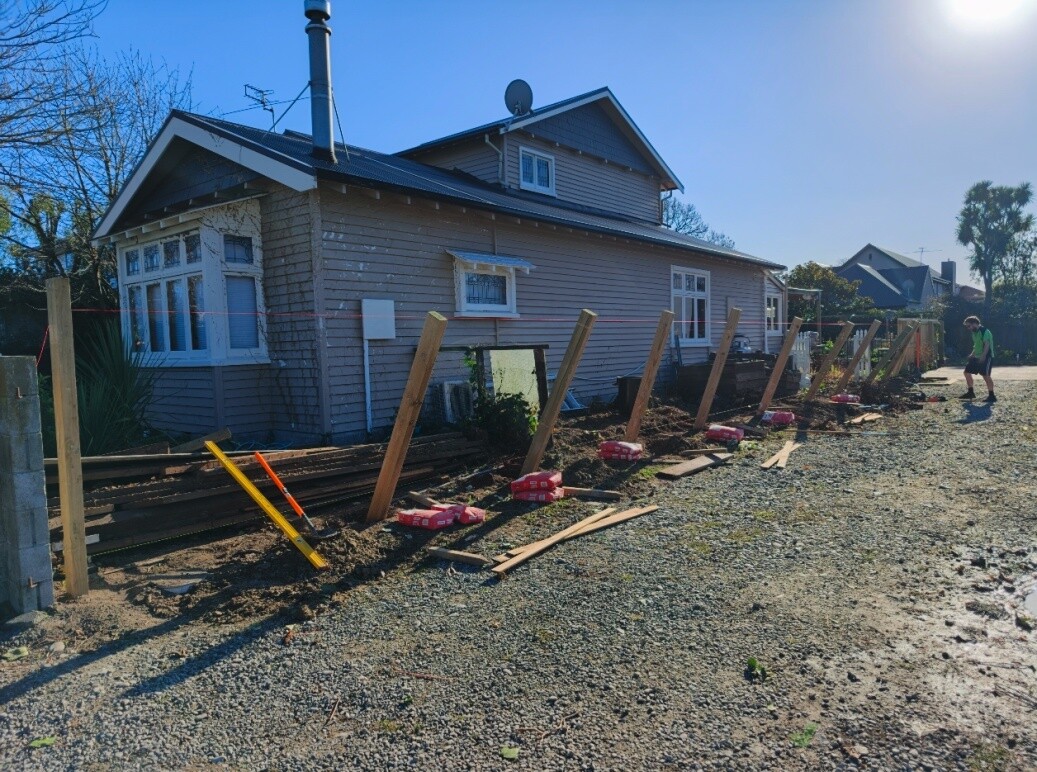 Fence posts setup