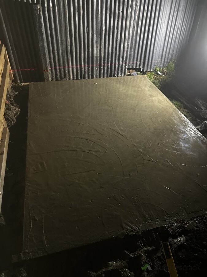 garden shead concrete pad