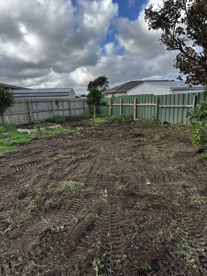 site scrape and level
