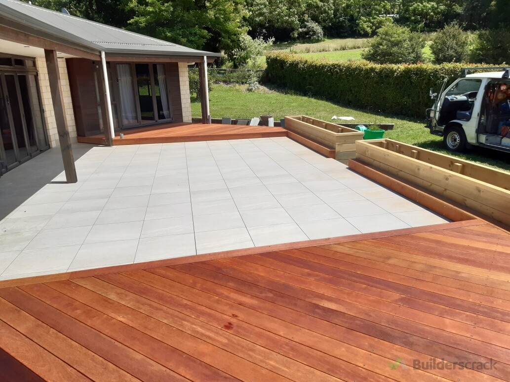 New Kwila decks and planter boxes